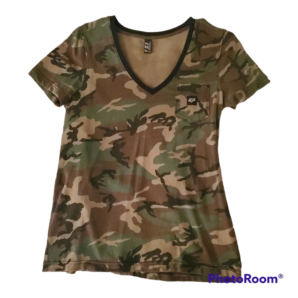 Roxy Camo short sleeve shirt XS